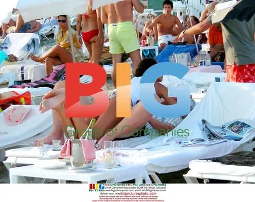 Boris Becker and girlfriend in Ibiza