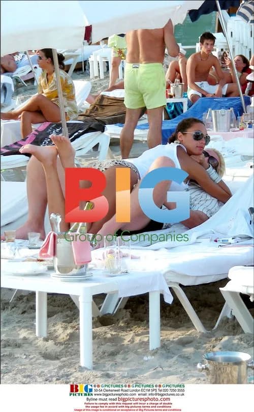 Boris Becker and girlfriend cuddle in Ibiza