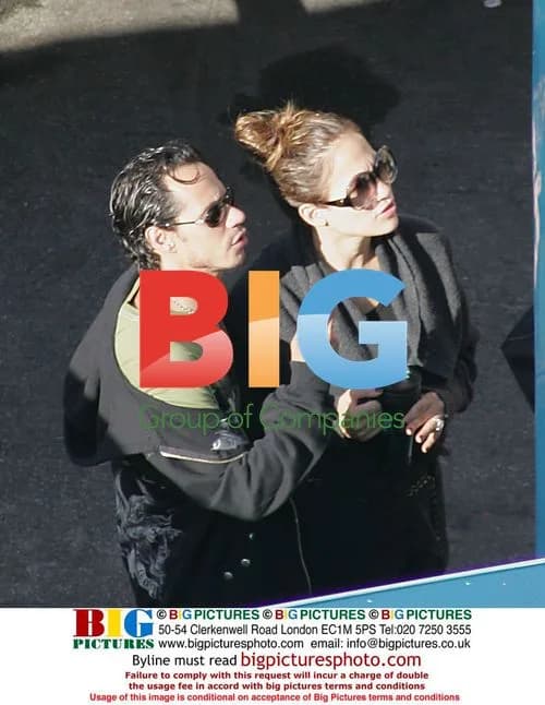 Jennifer Lopez & Mark Anthony on Music Video Set