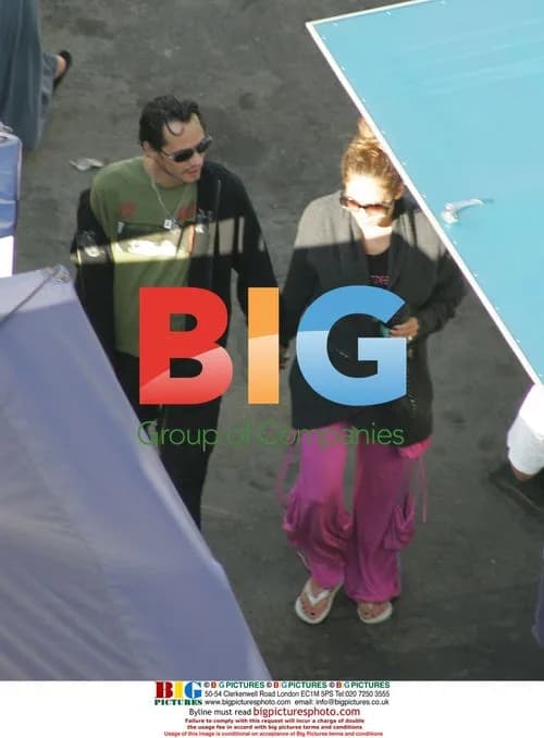 Jennifer Lopez & Mark Anthony on Music Video Set