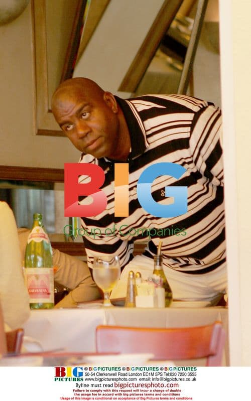 Magic Johnson out for lunch in LA