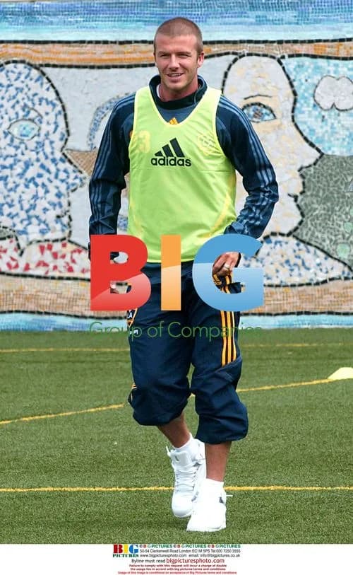 David Beckham at Youth Soccer Clinic in Harlem