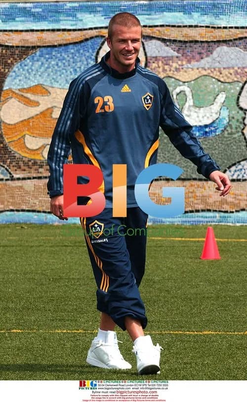 David Beckham at Soccer Clinic in Harlem