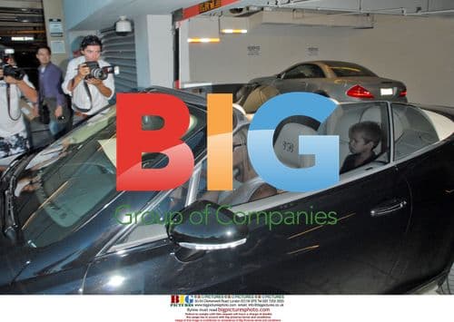 Victoria Beckham Leaves Office with Sons