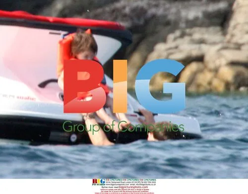 Tom Cruise, Katie Holmes and Suri on Jet Ski