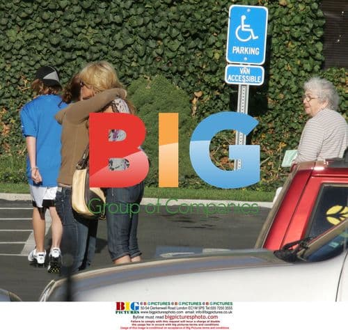 Dina Lohan and Family at Rehab Center