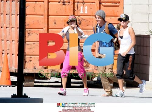 Zac Efron and Vanessa Hudgens at LA Fitness