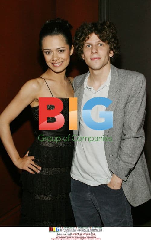 Kristina Krepela and Jesse Eisenberg at "The Hunting Party" Premiere