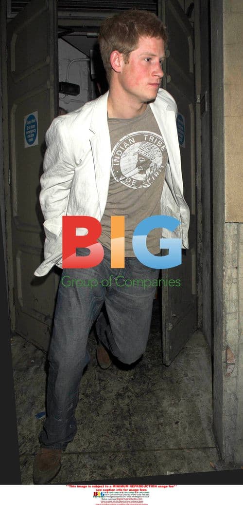 Prince Harry escaping paparazzi at Mahiki club