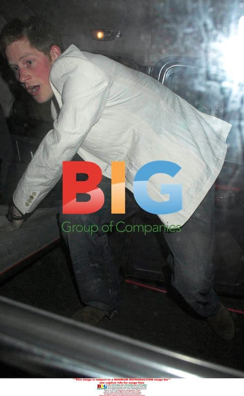 Prince Harry escapes paparazzi at Mahiki club