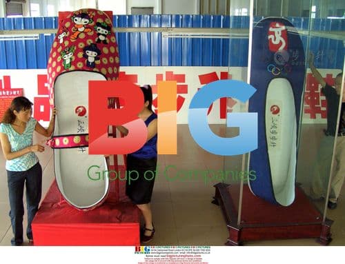Massive Handmade Shoe Blessed for Beijing Olympics