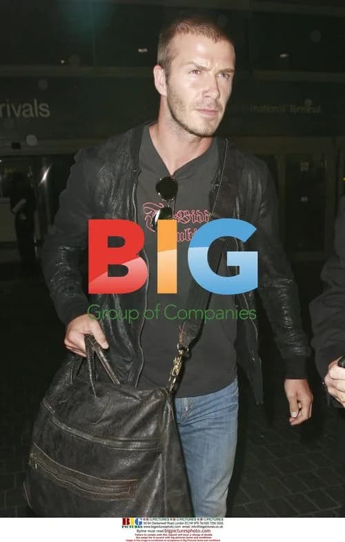 David Beckham Arrives at LAX