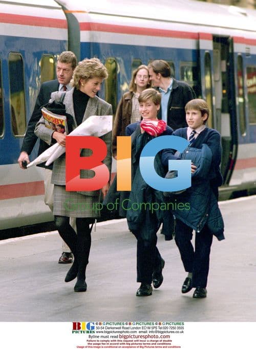 Princess Diana Leaving Paddington Station