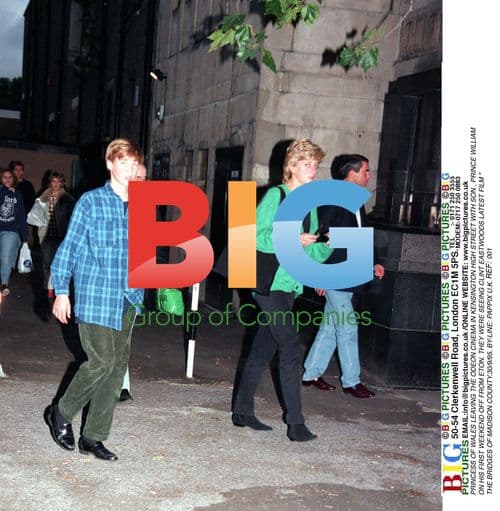 Princess Diana and Prince William at the Odeon Cinema