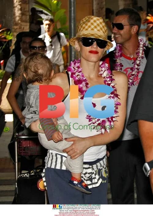 Gwen Stefani Arrives in Hawaii