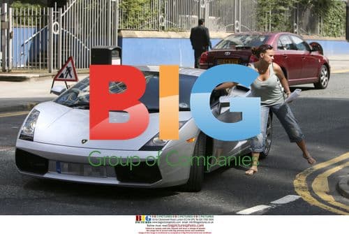 Mark Croft in new Silver Lamboghini