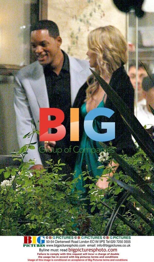 Charlize Theron, Will Smith and Jason Bateman filming Hancock