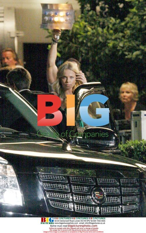 Charlize Theron, Will Smith and Jason Bateman filming Hancock