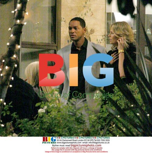 Charlize Theron, Will Smith and Jason Bateman filming Hancock