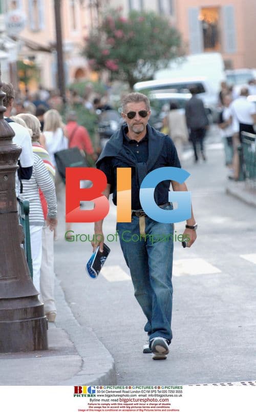 Ezio Greggio and Girlfriend in Saint-Tropez