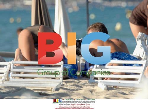 TV Presenter Ezio Greggio with Girlfriend in Saint-Tropez