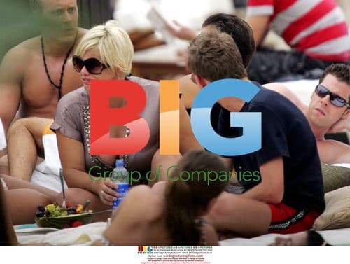 Jade Goody Enjoys Holiday in Spain