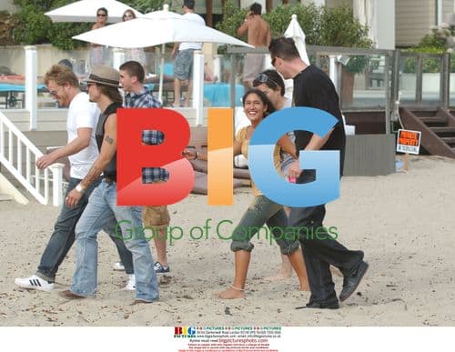 Q'Orianka Kilcher parties on the beach