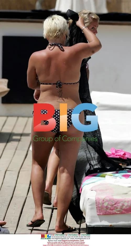 Jade Goody on Holiday in Marbella