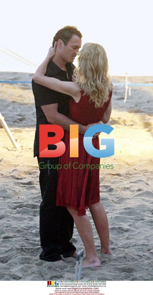 Julian McMahon and Joely Richardson film romantic scene