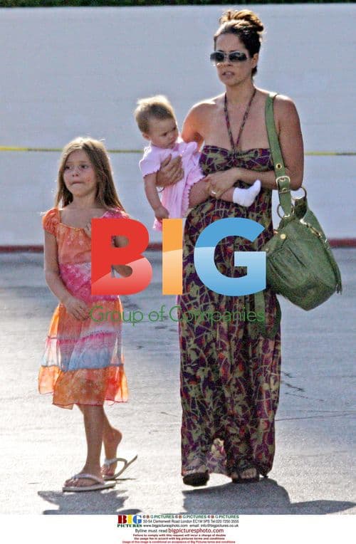 Brooke Burke takes kids to movies