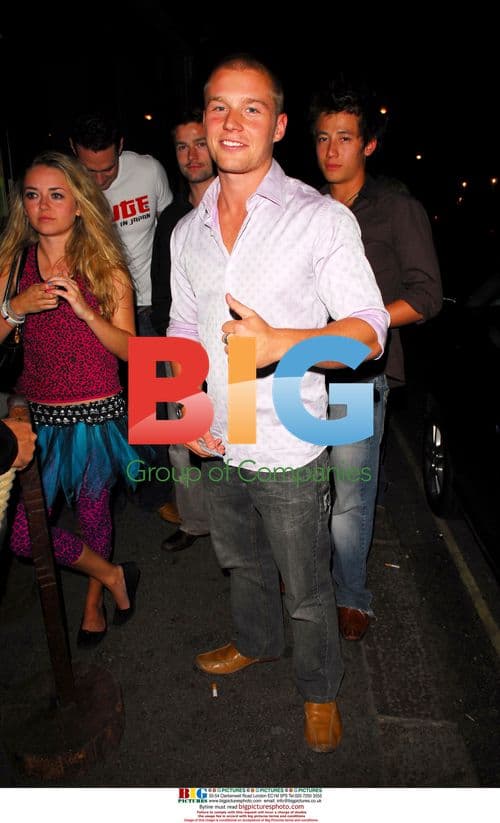 Kyal Marsh of Neighbours at Mahiki Nightclub