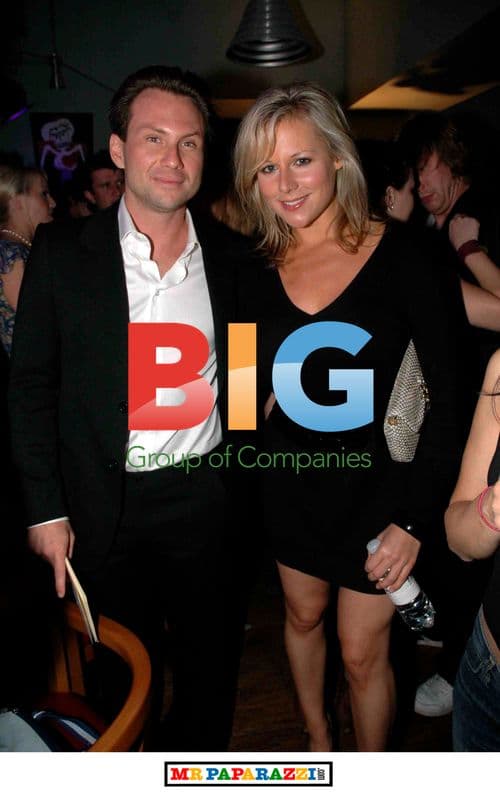 Abi Titmuss and Christian Slater at Edinburgh Comedy Awards