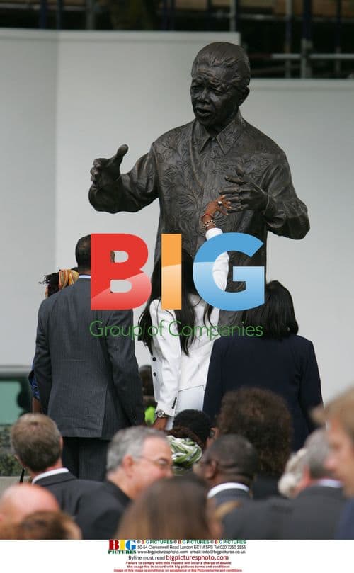 Unveiling of Nelson Mandela statue in London