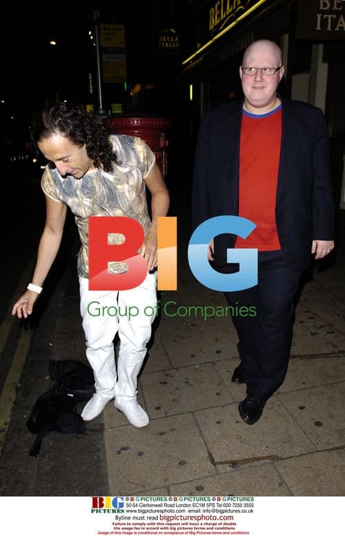 Philip Salon and Matt Lucas on Shaftsbury Ave