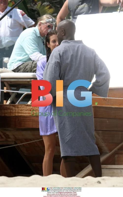 Kate Walsh filming 'Private Practice' with Taye Digs