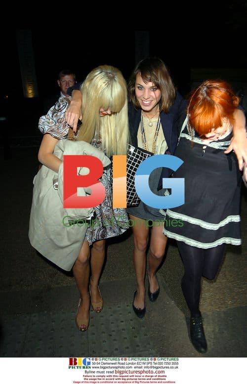 Peaches Geldof and Alexa Chung Leaving Party