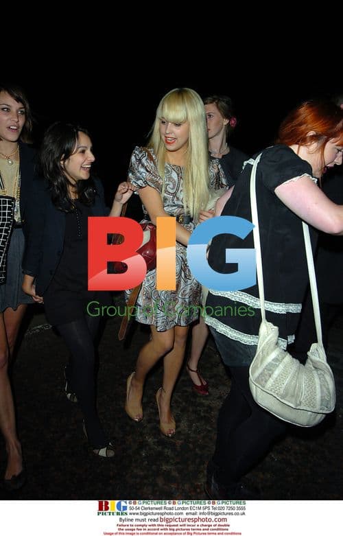 Peaches Geldof and Alexa Chung Leaving Party