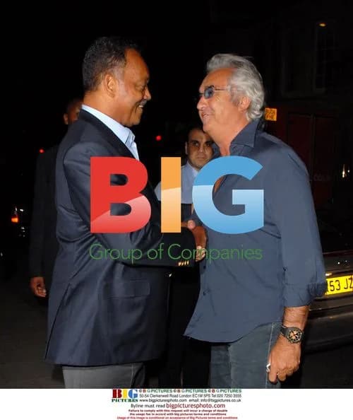 Flavio Briatore and Reverand Jackson Meet at Cipriani's