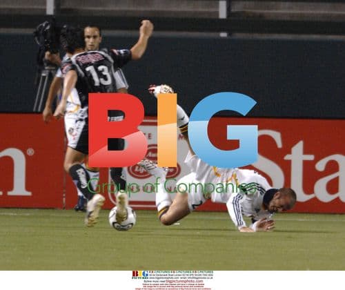 David Beckham goes down on field