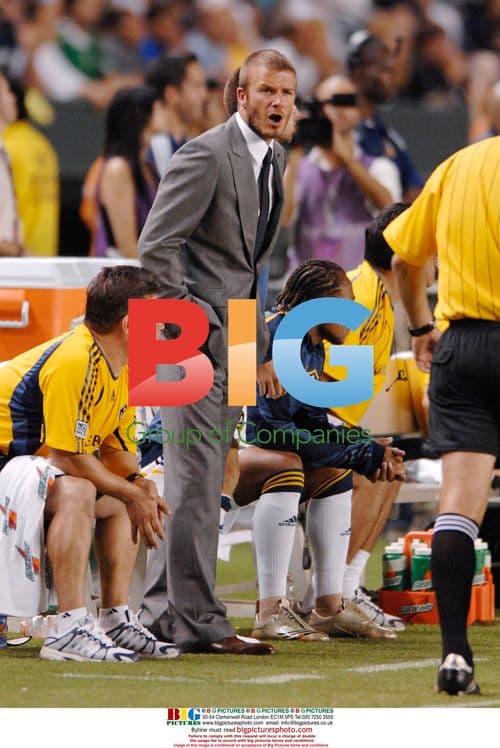 David Beckham Watches Galaxy Match