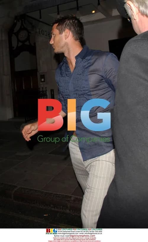 Frank Lampard and Elen Rives Leaving Restaurant