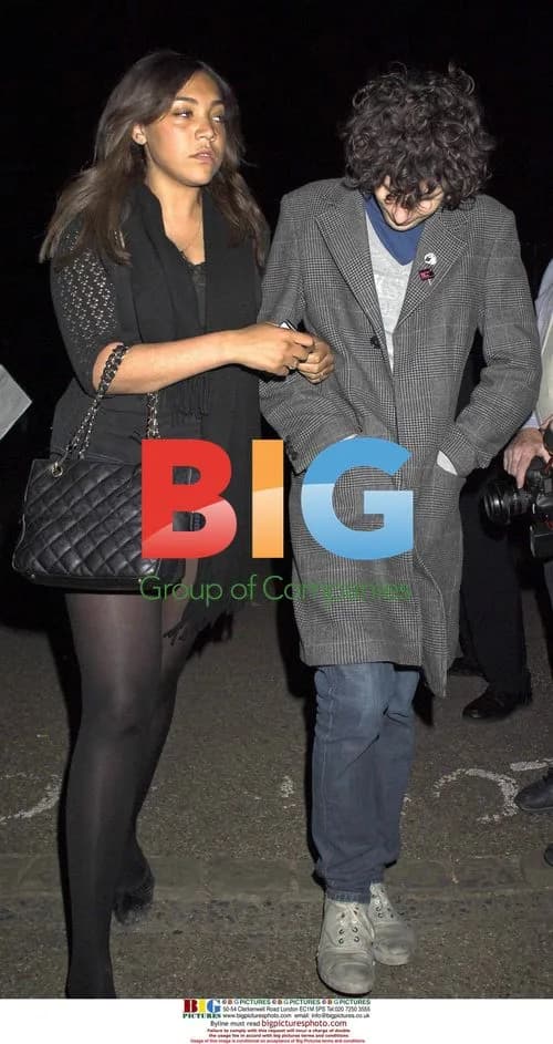 Miquita Oliver and Simon Amstell at Perrier Party