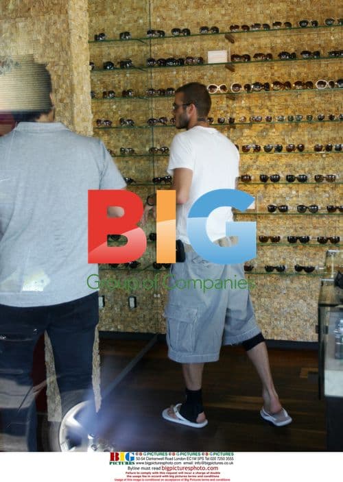 David Beckham shopping with son Brooklyn