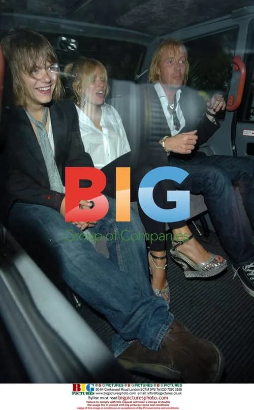 Sienna Miller, Rhys Ifans and friend arriving home