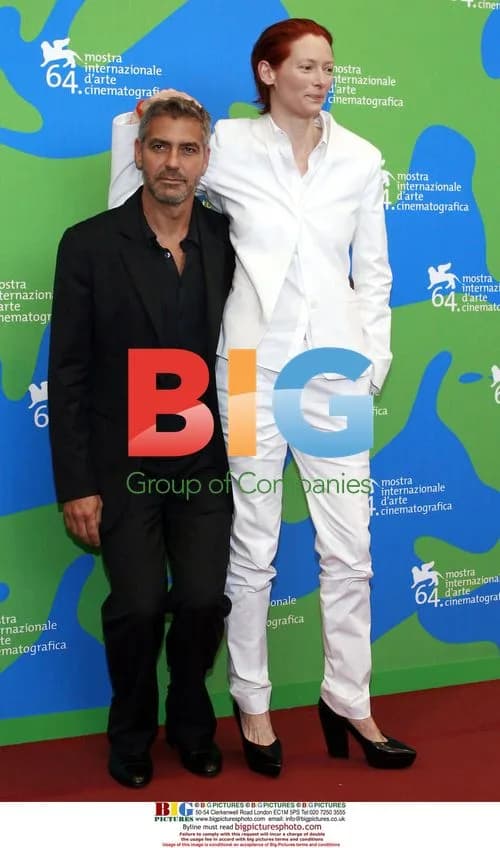 George Clooney and Tilda Swinton at Venice Film Festival