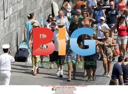 Chris Tarrant and Jane Bird Cozy in Italy