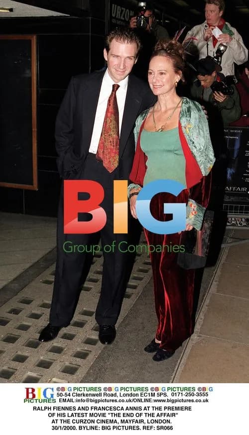 Ralph Fiennes and Francesca Annis at "The End of the Affair" premiere