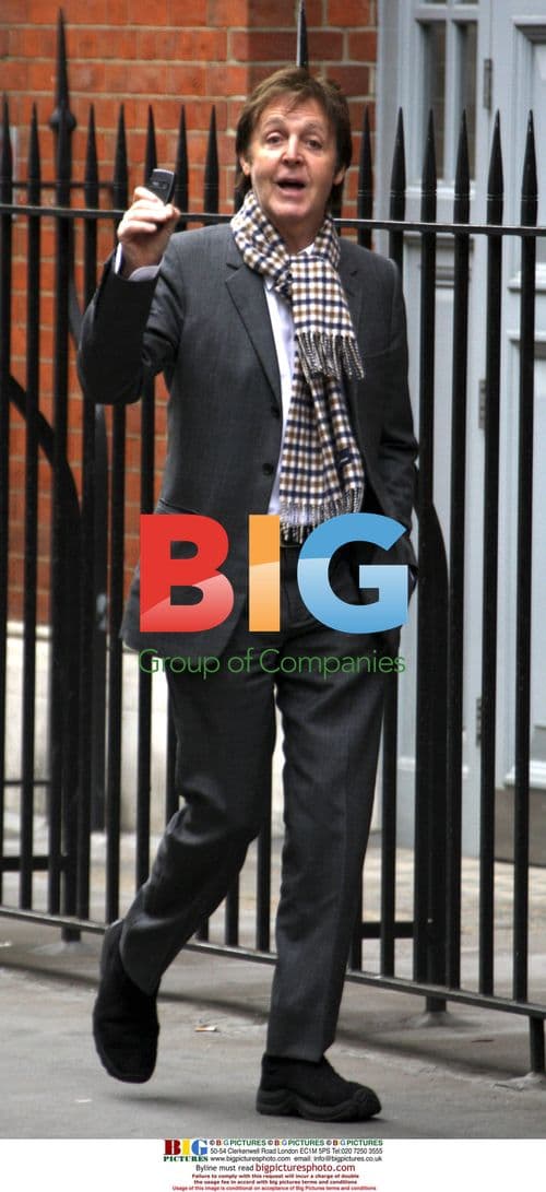 Paul McCartney in Soho, London