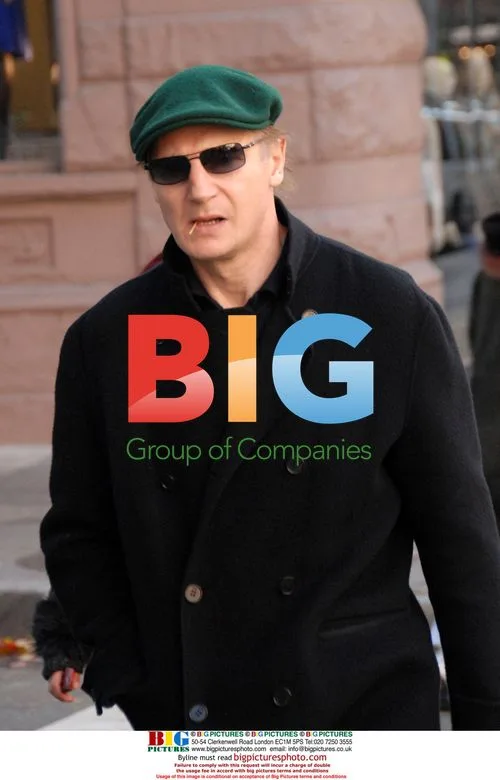 Liam Neeson Walks on Upper West Side