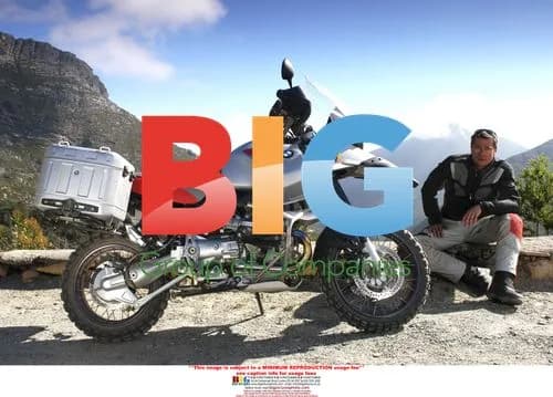 Brad Pitt Tries BMW Motorcycle in Cape Town